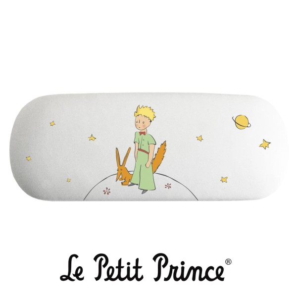 Малкият принц - Бял калъф за очила "Малкият принц и лисицата" 1
